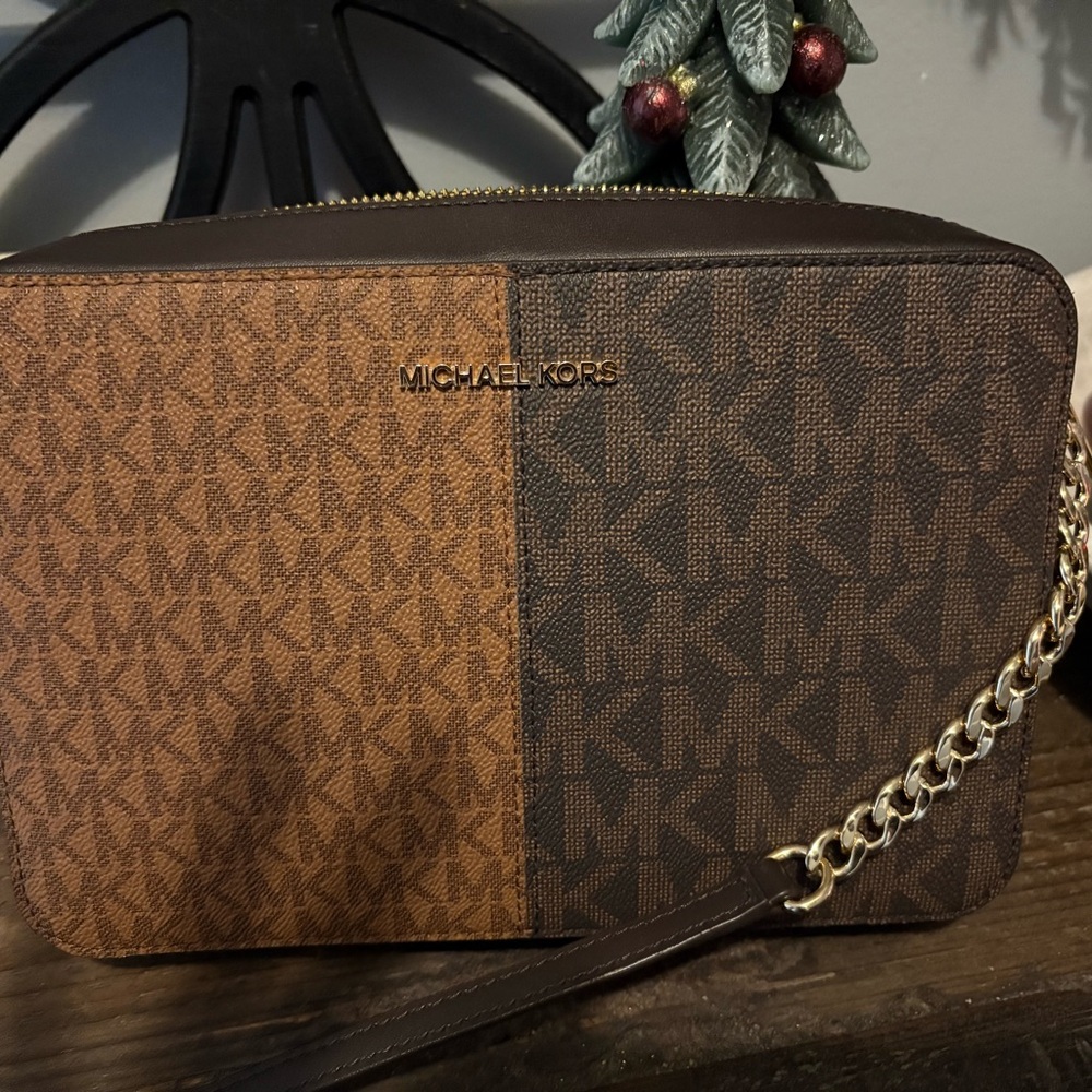 MICHAEL Michael Kors Monogram Brown Belt Bag